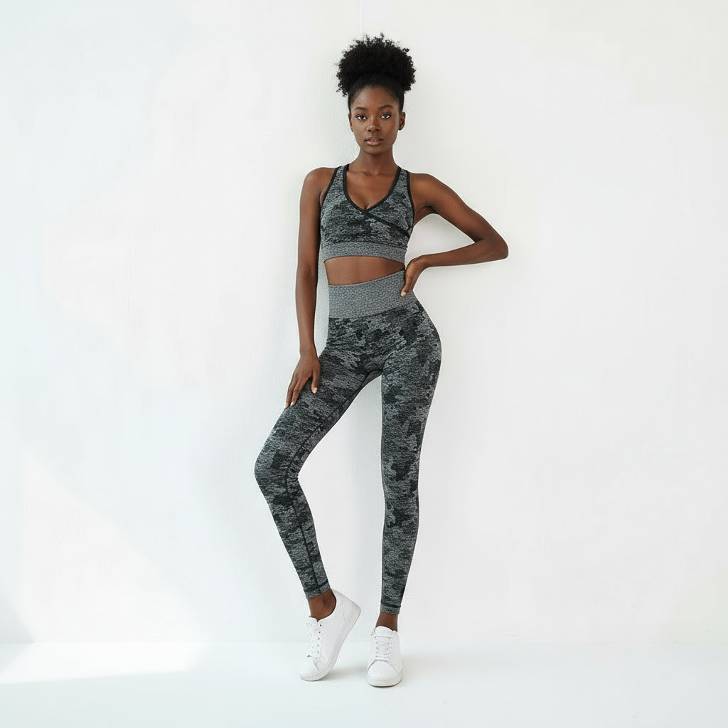 Camo Color-Wash Sports Bra