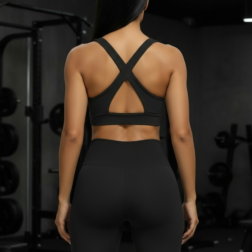 Backless Padded Sports Bra